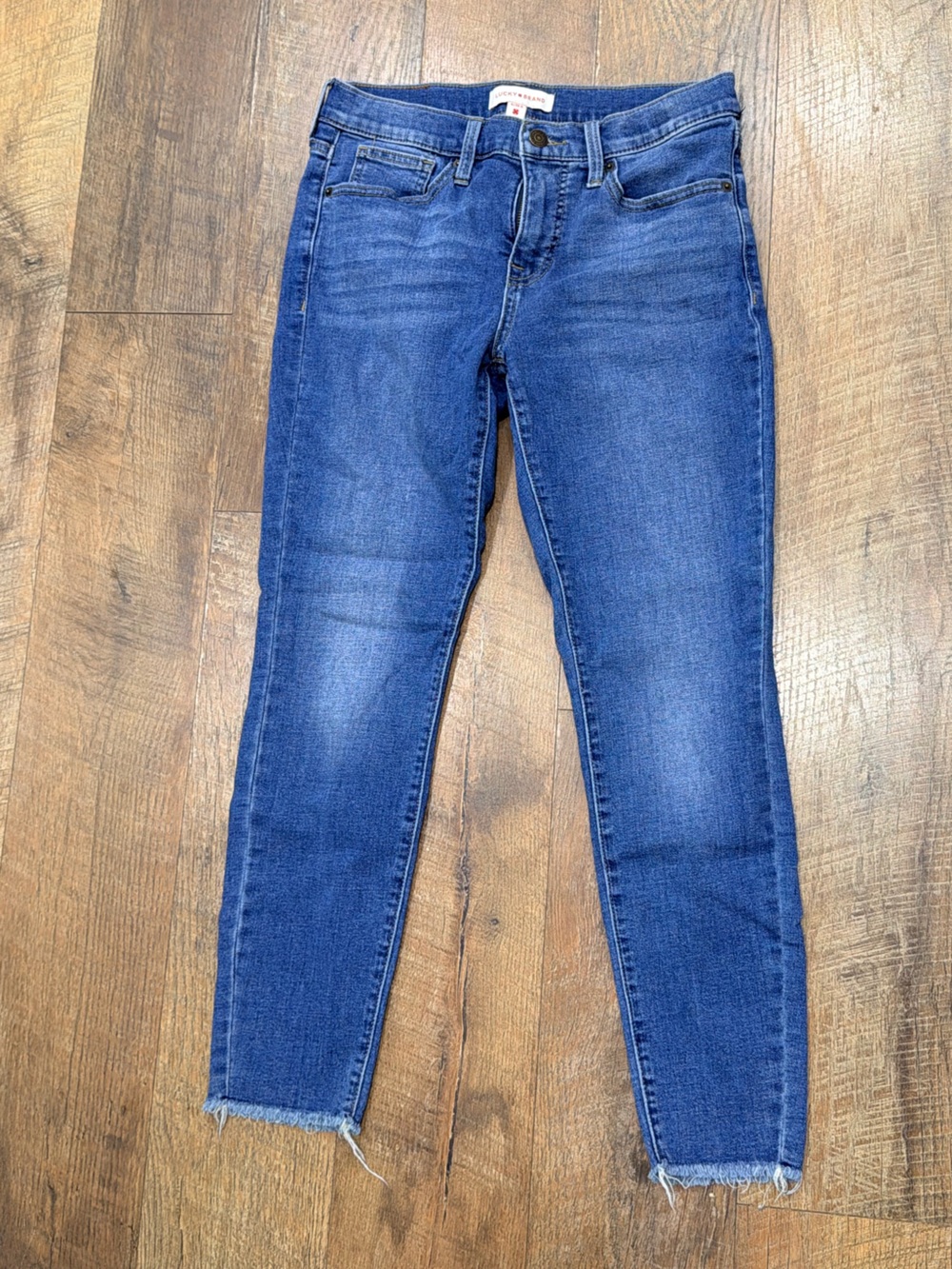 Lucky Brand mid rise skinny ankle jeans